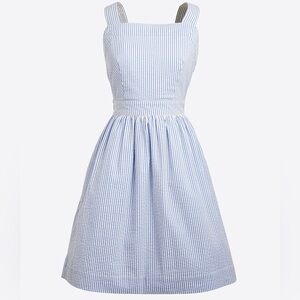 J. Crew Blue and White Striped Dress